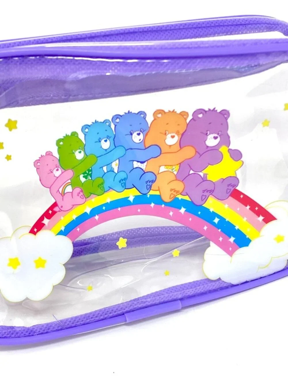 Target Care Bears Clear Pencil Pen Pouch Pastel Organization Makeup Storage